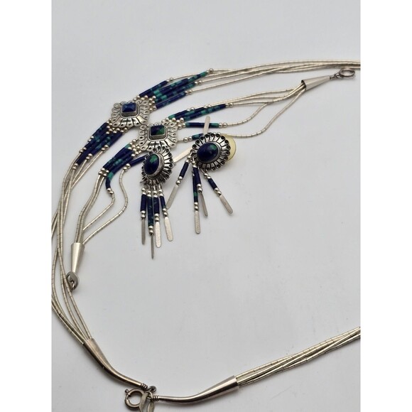 Vintage STC Sterling Silver Concho Jewelry Set – Necklace, Bracelet, and... - Picture 11 of 12